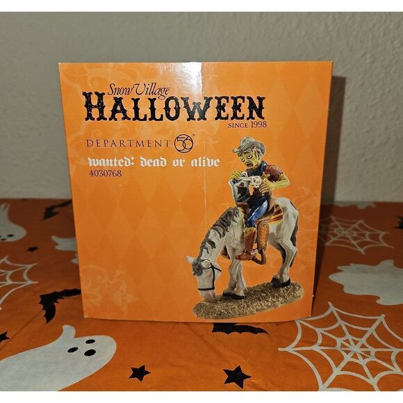 Department 56 Other - Department 56 Halloween Minature Skeleton Rider Figurine